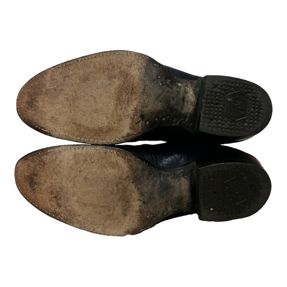 Tony Lama Vintage Western Cowboy Boots Men’s Sz 9.5D Blue and Gray Leather S5440 - Picture 6 of 11